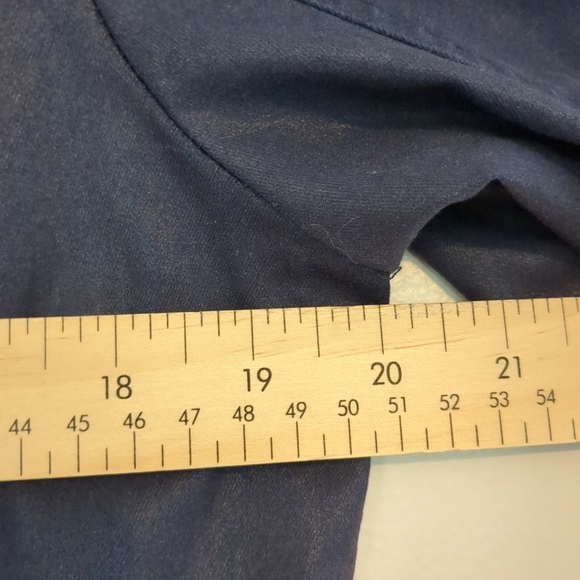 Yest Jacket Women's Size 12 Navy Jacket Cotton Light Blend Denim European - Picture 3 of 7